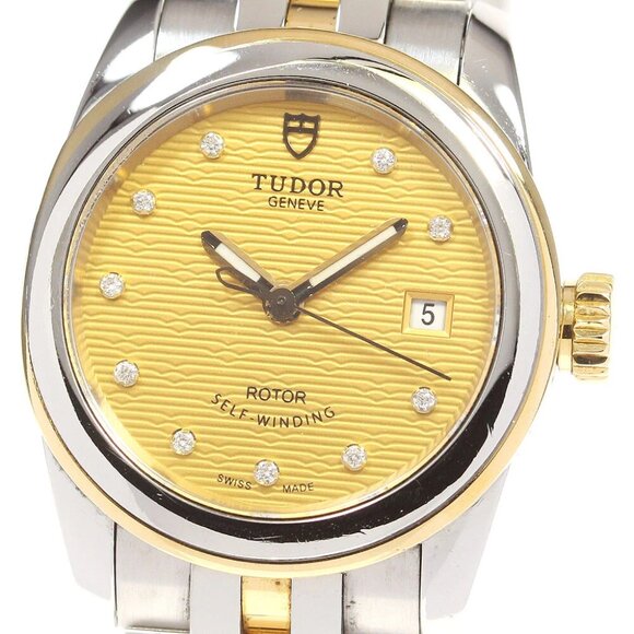 Tudor Accessories - TUDOR Grammar Date 51003 10P diamond date Automatic Ladies Watch_826002